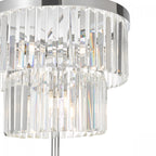 Angel 6 Light Crystal Floor Lamp In Polished Chrome Finish ANG4908
