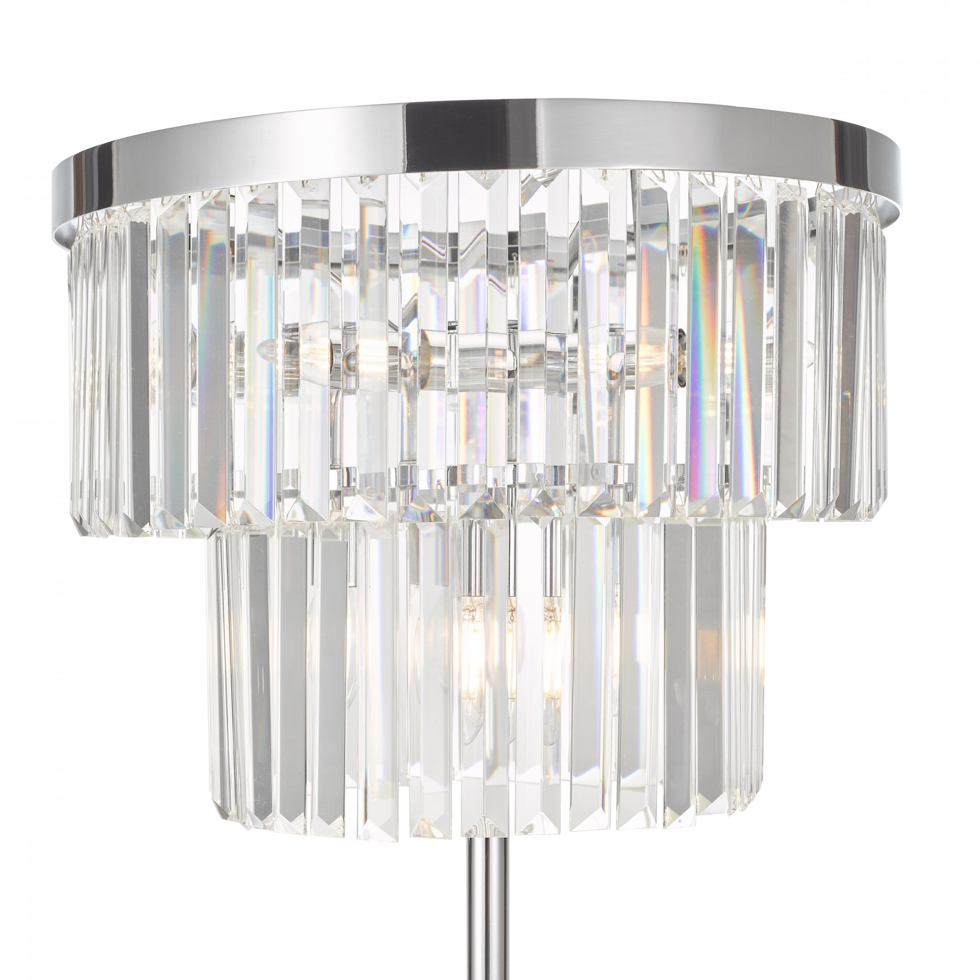 Angel 6 Light Crystal Floor Lamp In Polished Chrome Finish ANG4908