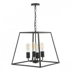 Academy Classic 4 Light Ceiling Lantern In Black Finish ACA8622