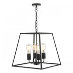 Academy Classic 4 Light Ceiling Lantern In Black Finish ACA8622