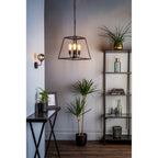 Academy Classic 4 Light Ceiling Lantern In Black Finish ACA8622