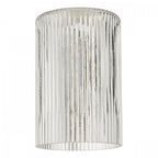 Easy Fit Cylinder Clear Ribbed Glass Shade ACC869