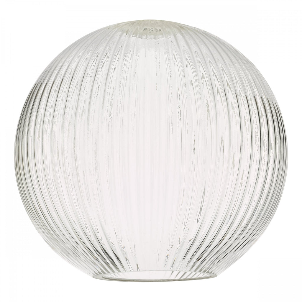 Easy Fit Round Clear Ribbed Glass Shade ACC870