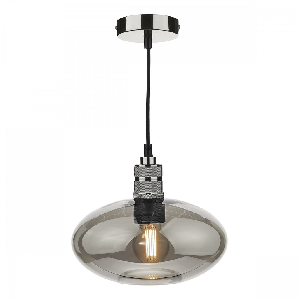 Aiden Contemporary Easy Fit Shade In Smoked Glass AID6510A