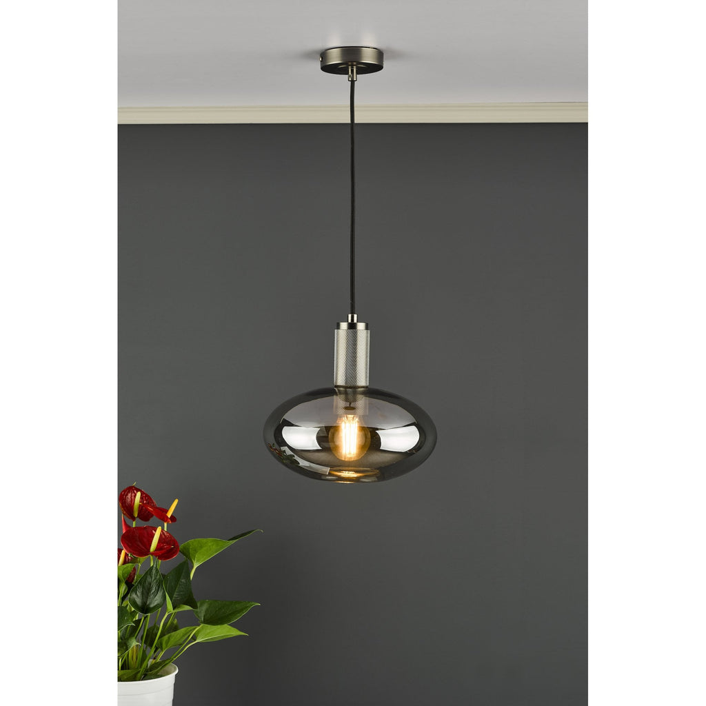 Aiden Contemporary Easy Fit Shade In Smoked Glass AID6510A