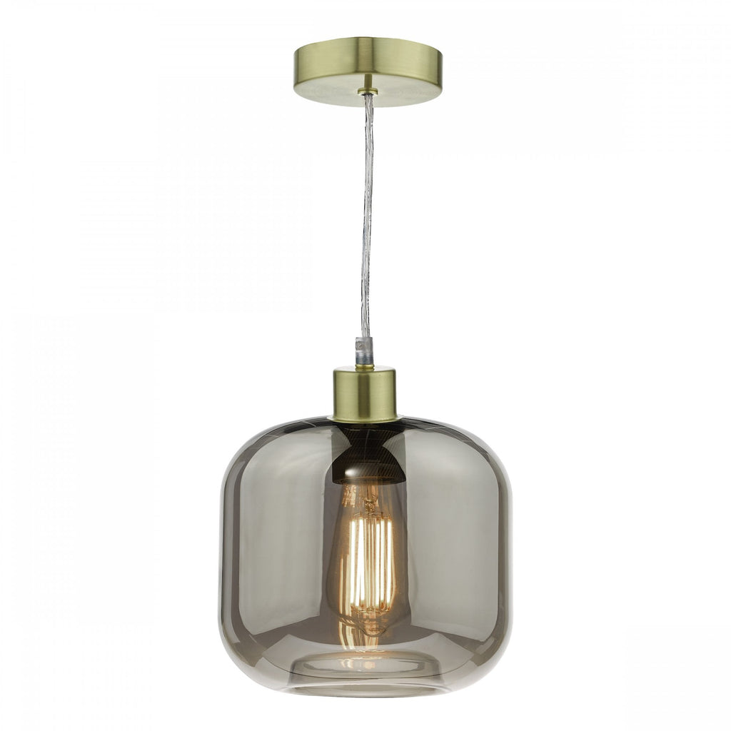 Aiden Contemporary Easy Fit Shade In Smoked Glass AID6510B