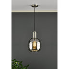 Aiden Contemporary Easy Fit Shade In Smoked Glass AID6510C