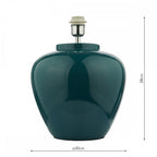 Ayla Contemporary Blue Ceramic Table Lamp Only AYL4223