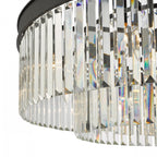 Celeus 8 Light Crystal Ceiling Chandelier In Anthracite Finish CEL0822