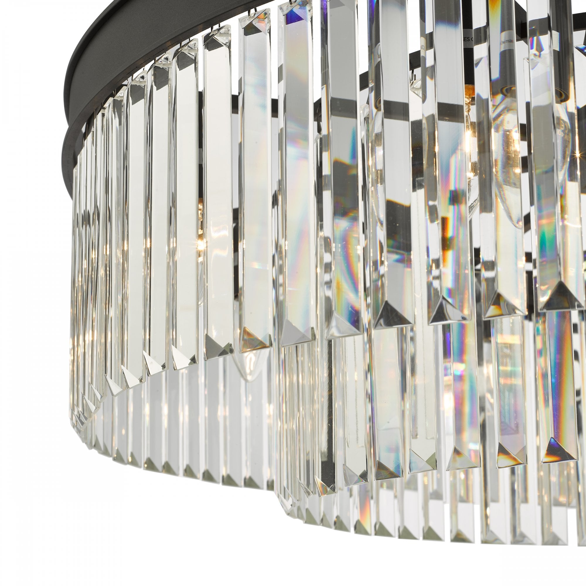 Celeus 8 Light Crystal Ceiling Chandelier In Anthracite Finish CEL0822