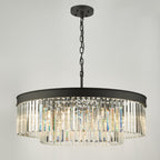 Celeus 8 Light Crystal Ceiling Chandelier In Anthracite Finish CEL0822