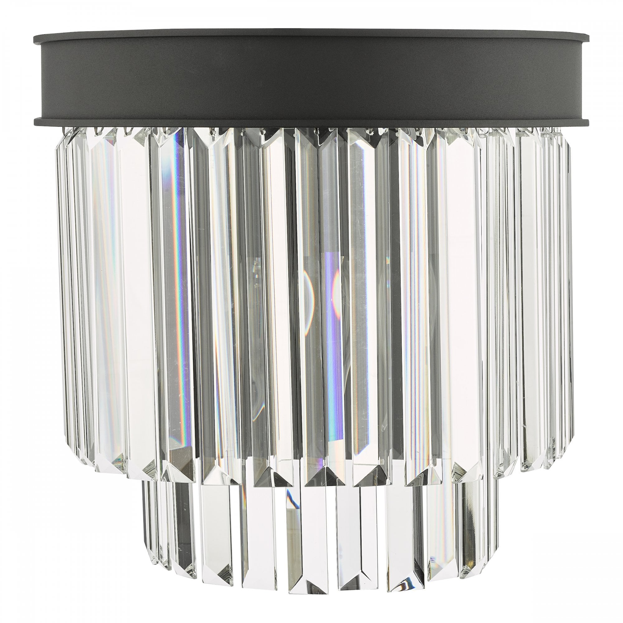 Celeus 2 Light Crystal Wall Light In Anthracite Finish CEL0922
