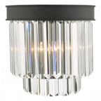 Celeus 2 Light Crystal Wall Light In Anthracite Finish CEL0922