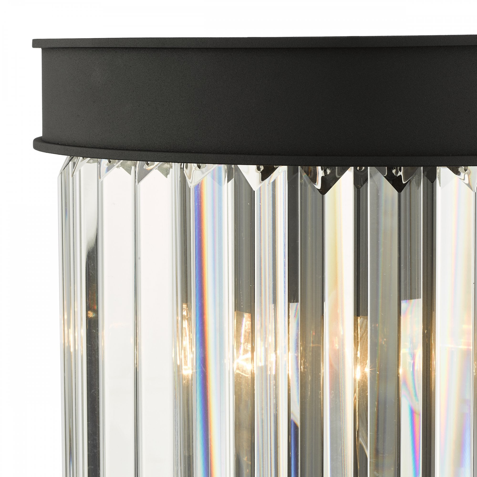 Celeus 2 Light Crystal Wall Light In Anthracite Finish CEL0922