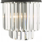 Celeus 2 Light Crystal Wall Light In Anthracite Finish CEL0922