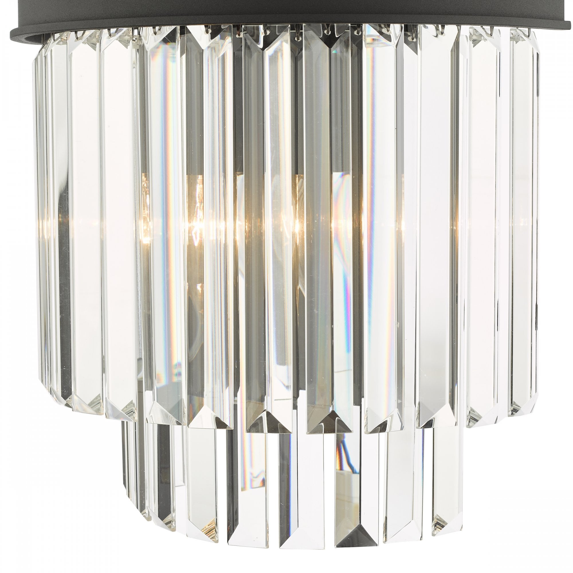 Celeus 2 Light Crystal Wall Light In Anthracite Finish CEL0922