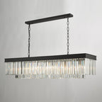 Celeus 6 Light Crystal Bar Ceiling Pendant Light In Matt Anthracite Finish CEL6422