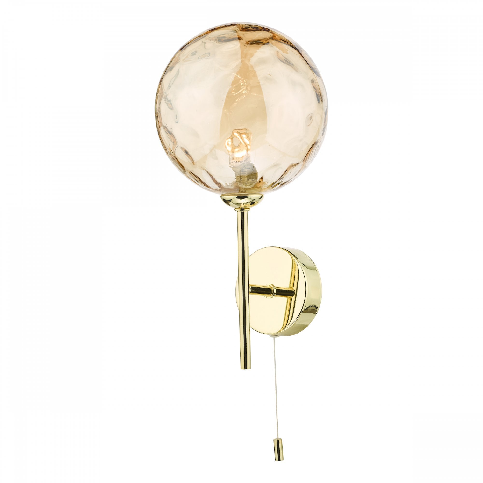 Cohen Contemporary Wall Light In Polished Gold Finish With Champagne Glass COH0735-11