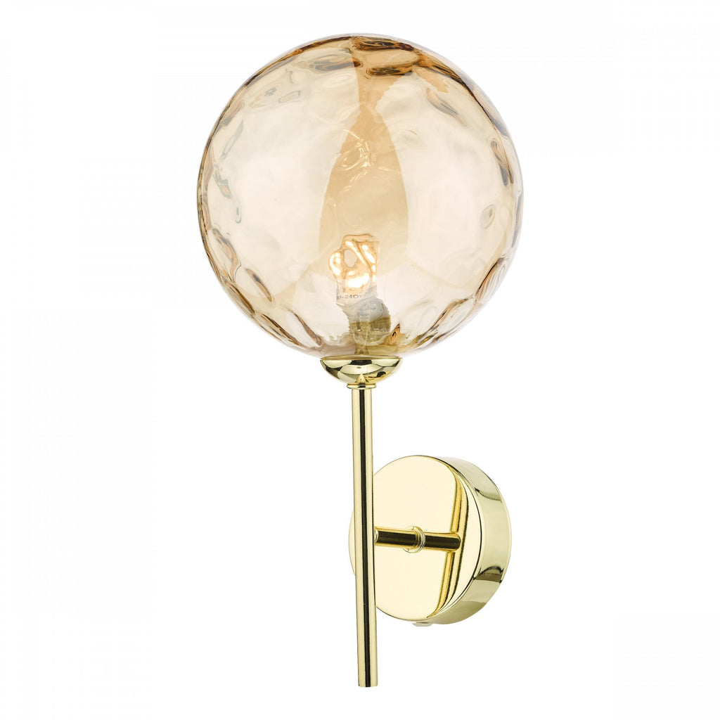 Cohen Contemporary Wall Light In Polished Gold Finish With Champagne Glass COH0735-11