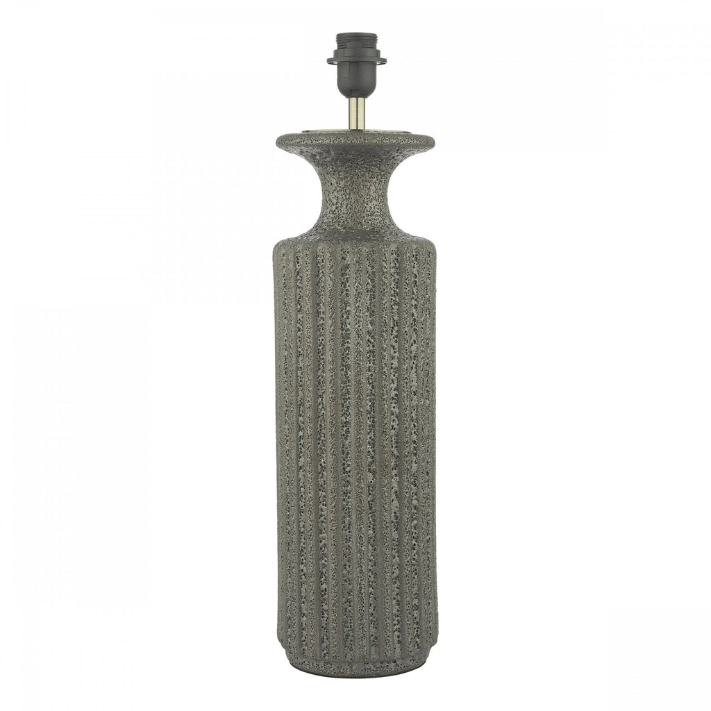 Dugan Modern Table Lamp Base Only In Black Volcanic Glaze DUG4222
