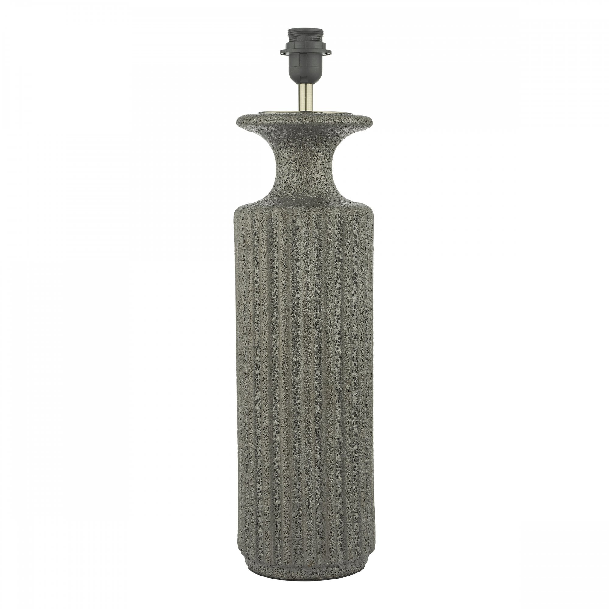 Dugan Modern Table Lamp Base Only In Black Volcanic Glaze DUG4222