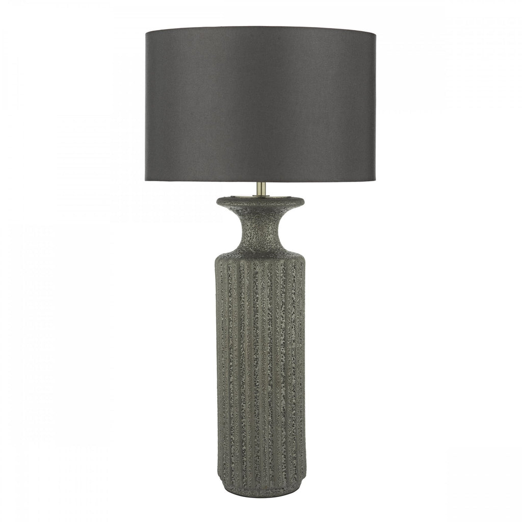 Dugan Modern Table Lamp Base Only In Black Volcanic Glaze DUG4222