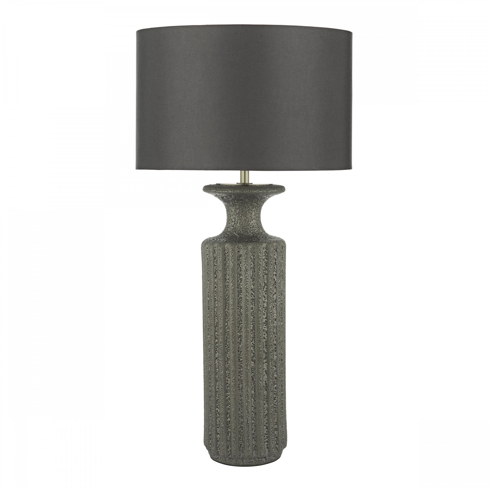 Dugan Modern Table Lamp Base Only In Black Volcanic Glaze DUG4222