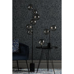 Esben Touch Table Lamp In Matt Black With Smoked Dimpled Glass ESB4122-10