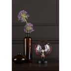 Esben Touch Table Lamp In Matt Black With Pink Dimpled Glass ESB4122-13