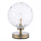 Esben Touch Table Lamp In Antique Brass With Clear Dimpled Glass ESB4175-12