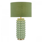 Etzel Modern Table Lamp In Green Finish With Linen Shade ETZ4224