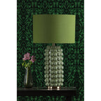 Etzel Modern Table Lamp In Green Finish With Linen Shade ETZ4224