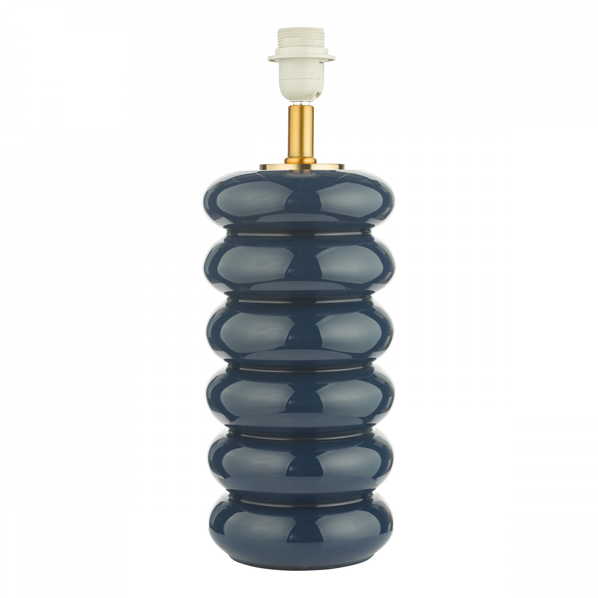 Niamh Modern Glass Table Lamp Base In Blue Finish NIA4223