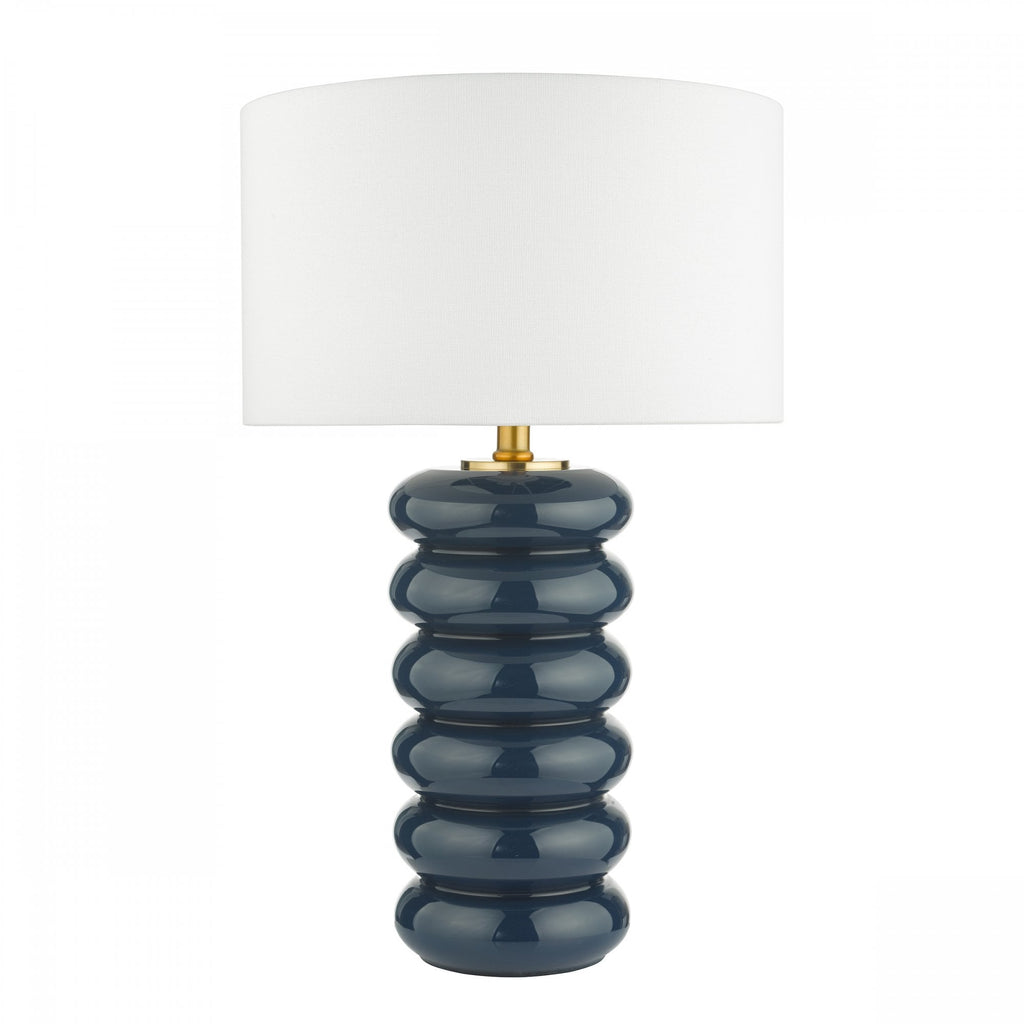 Niamh Modern Glass Table Lamp Base In Blue Finish NIA4223