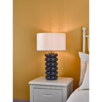 Niamh Modern Glass Table Lamp Base In Blue Finish NIA4223
