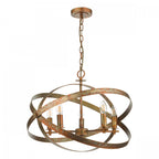 Nitya 5 Light Ceiling Pendant Light In Mottled Copper Finish NIT0564