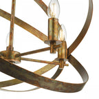 Nitya 5 Light Ceiling Pendant Light In Mottled Copper Finish NIT0564