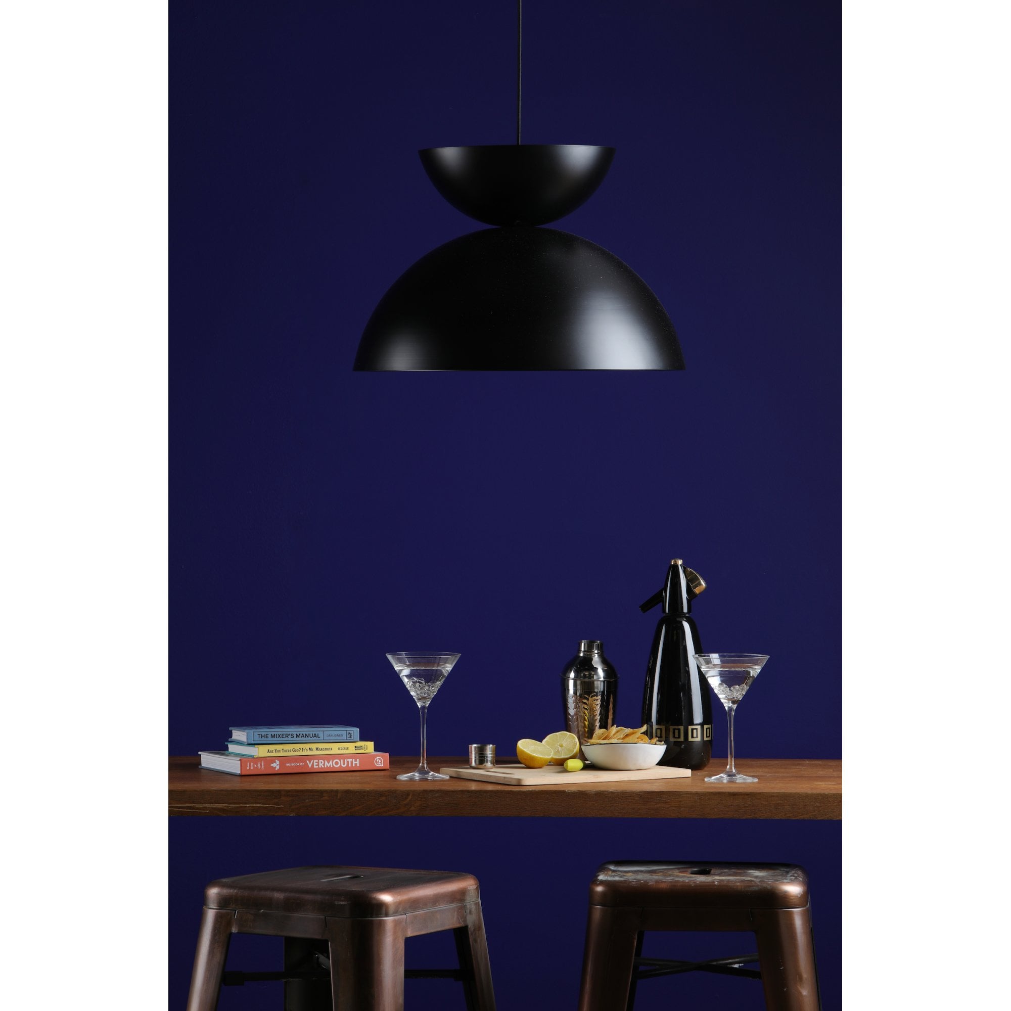 Riya Modern Ceiling Pendant Light In Matt Black Finish RIY0122