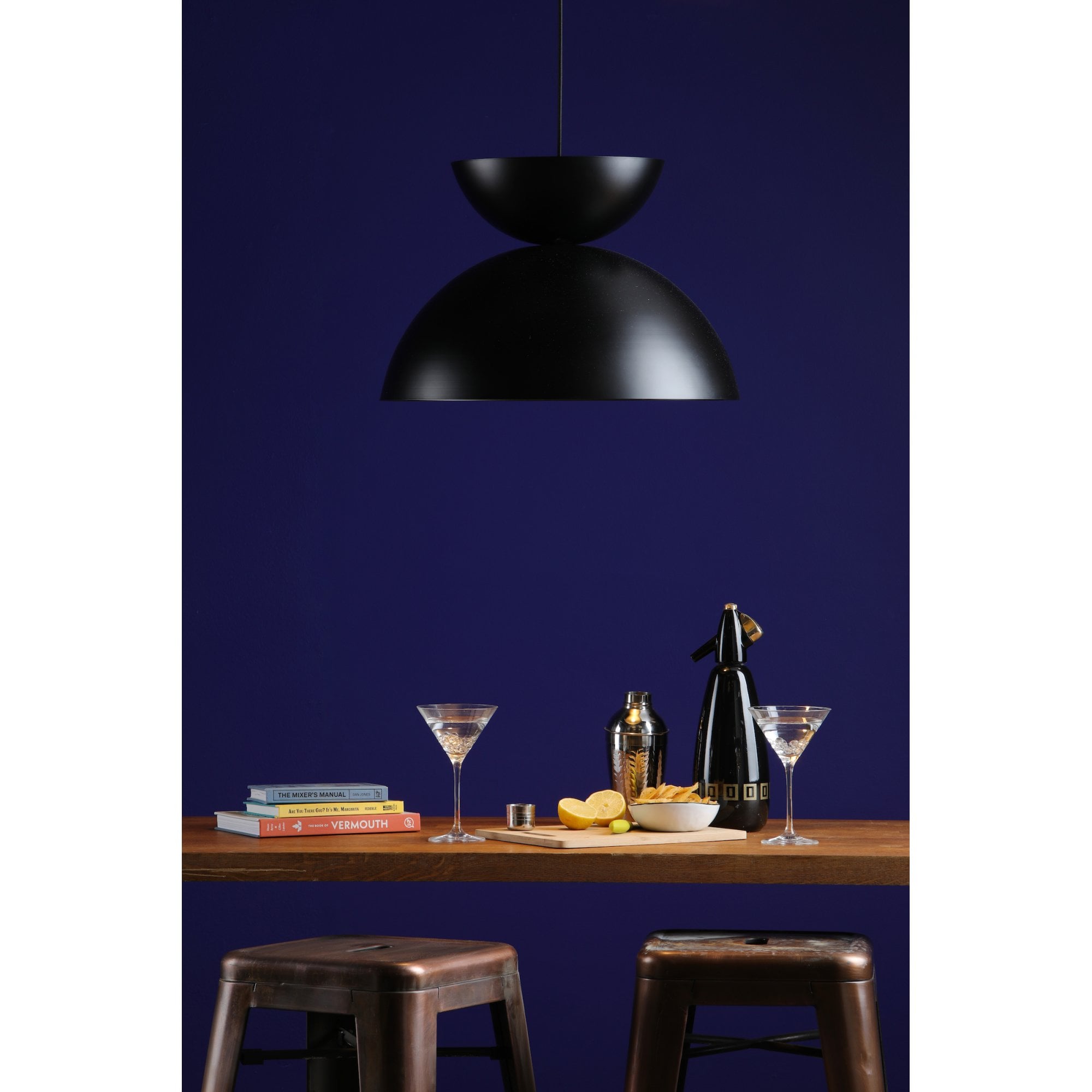 Riya Modern Ceiling Pendant Light In Matt Black Finish RIY0122