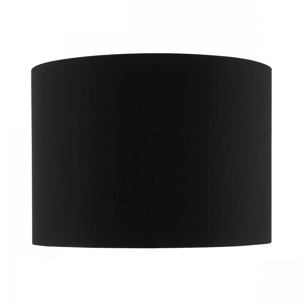 Roja Drum Shade In Black Cotton Finish 24cm ROJ1022