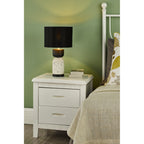 Roja Contemporary Table Lamp With Terrazzo Effect With Black Shade ROJ4255