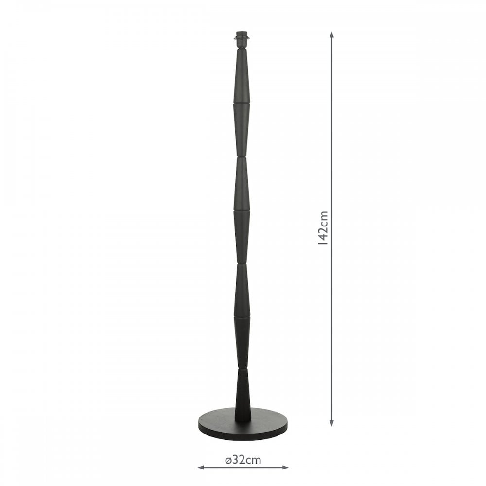 Sierra Floor Lamp Base Only In Black Finish SIE4922