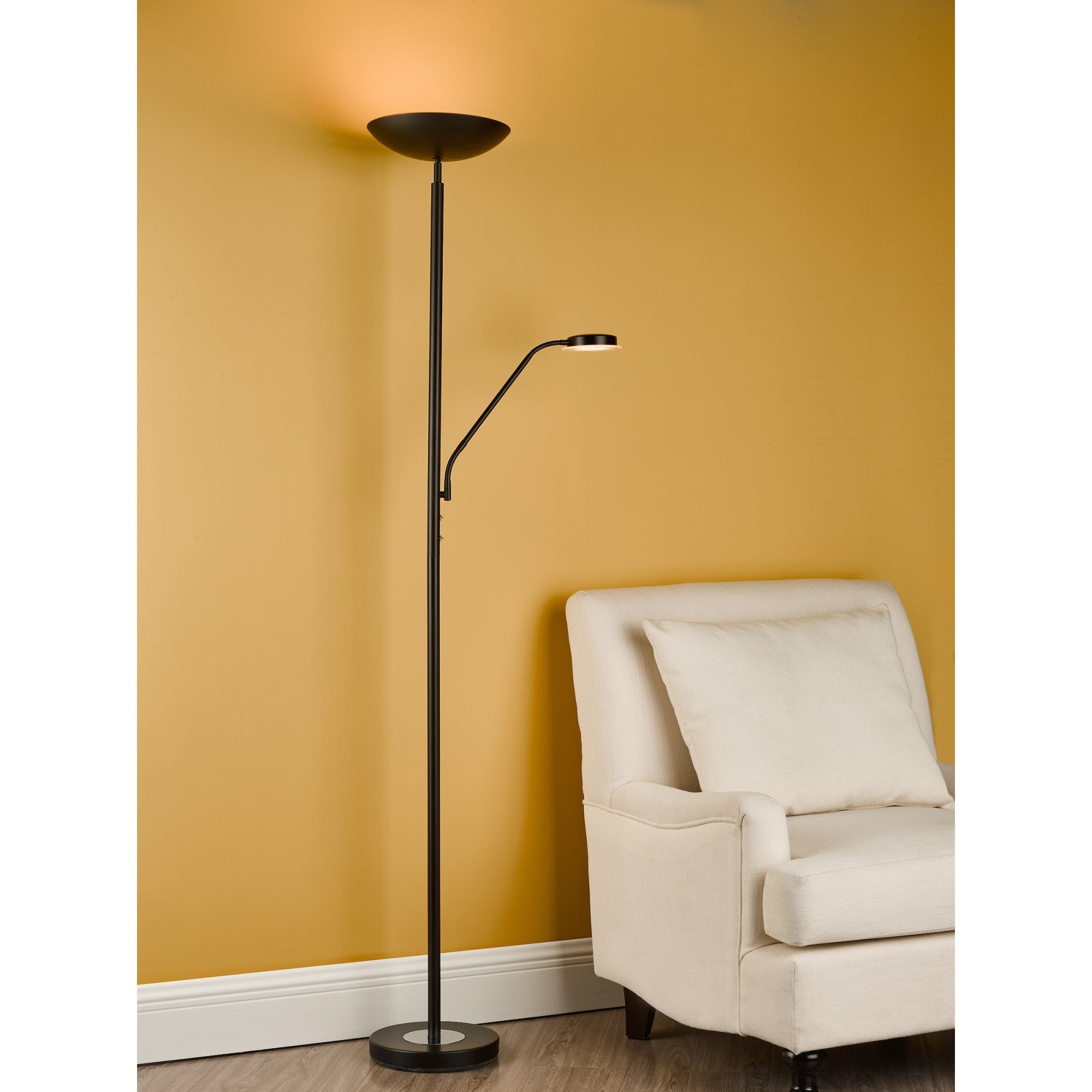 Victor Modern LED Mother And Child Lamp In Matt Black Finish VIC4922