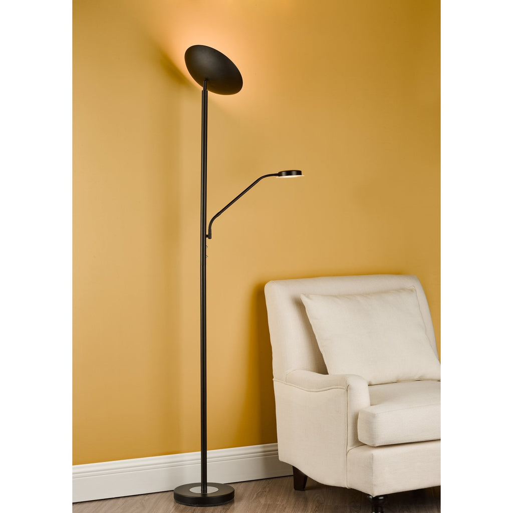 Victor Modern LED Mother And Child Lamp In Matt Black Finish VIC4922