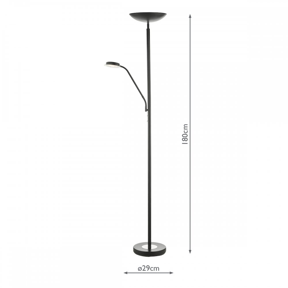 Victor Modern LED Mother And Child Lamp In Matt Black Finish VIC4922