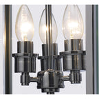 IL31102 Aston 3 Light Chrome Ceiling Lantern