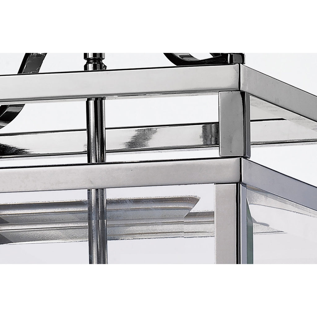 IL31102 Aston 3 Light Chrome Ceiling Lantern