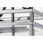 IL31102 Aston 3 Light Chrome Ceiling Lantern