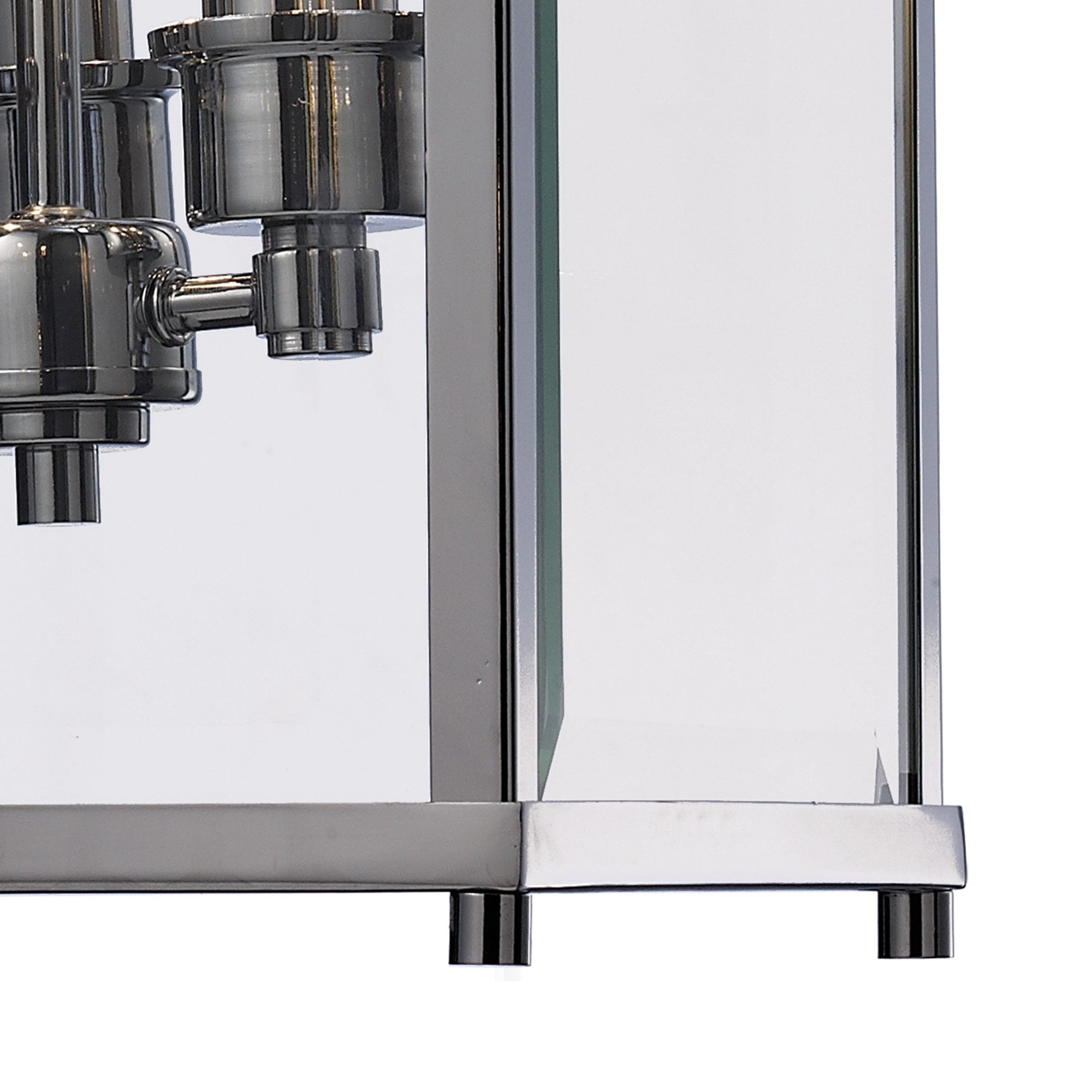 IL31102 Aston 3 Light Chrome Ceiling Lantern