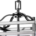 IL31102 Aston 3 Light Chrome Ceiling Lantern